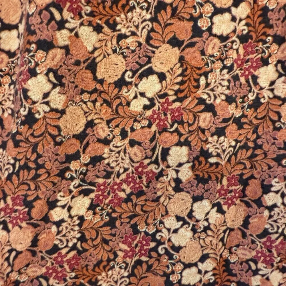 Old Navy Waist-Defined Floral Midi Dress‎ XXL Peasant Cottage Babydoll Milkmaid